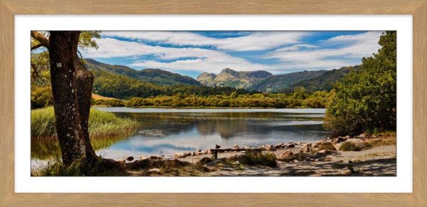 Elterwater Summer Afternoon framed print with Mount