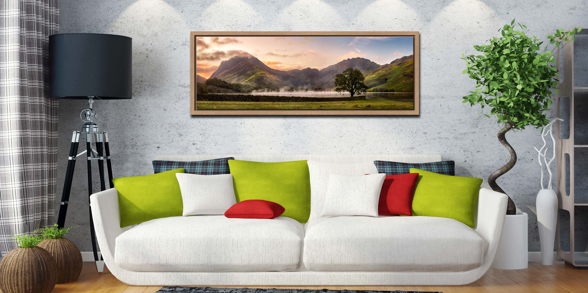 Buttermere Misty Dawn - Framed - Image 5