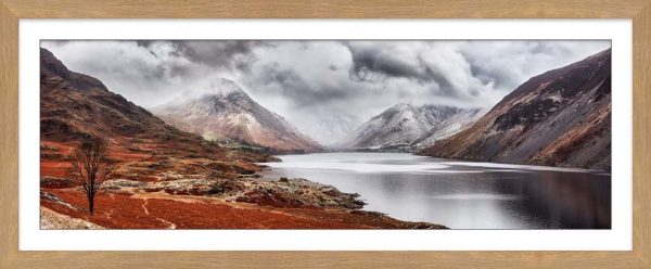 Dark Skies Over Wast Water - Framed print with Mount