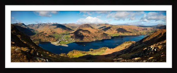 Ullswater and Glenridding Panorama - Framed