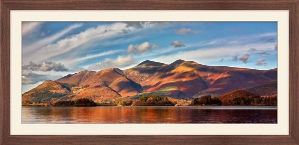 Skiddaw Sunshine framed print with Mount