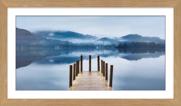 Derwent Water Calmness framed print with Mount