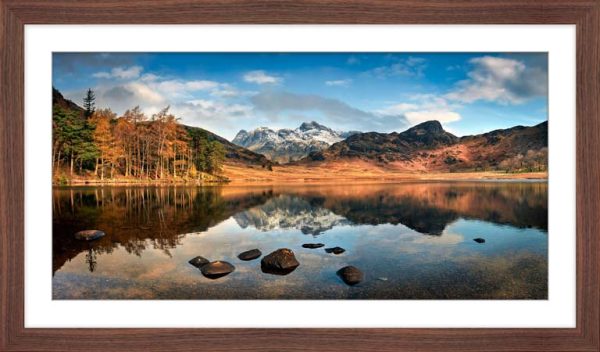 Spring Sunshine on Blea Tarn framed print with Mount