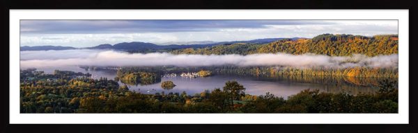 Bowness On Windermere Morning Mists - Framed