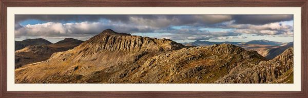 Bow Fell and Crinkle Crags - Framed print with Mount