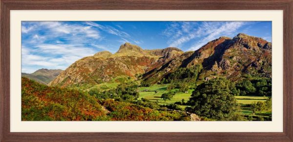 Cumbrian Way Early Autumn framed print with Mount